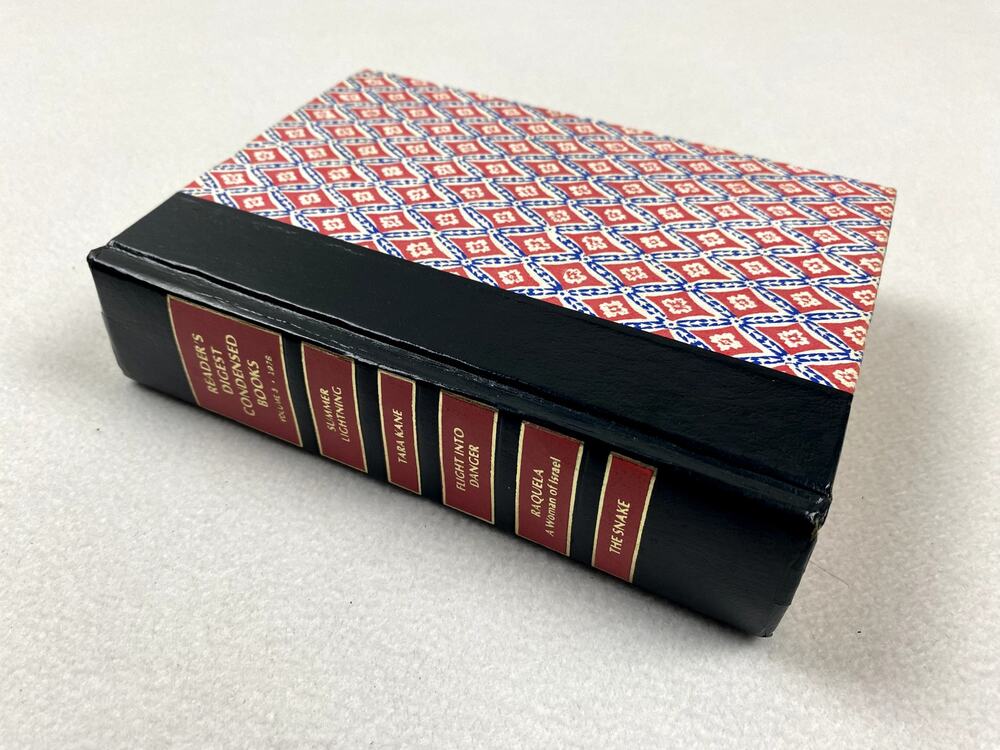 Vintage Reader's Digest Hardcover Book Red Black Geometric